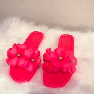 SOHO GIRL Fuchsia Sandals/Slides - Sz 9